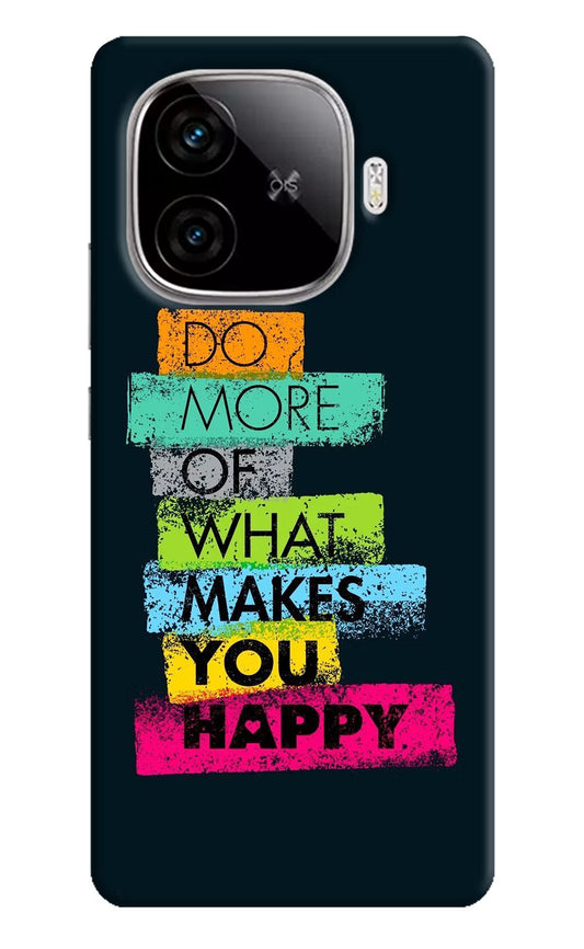Do More Of What Makes You Happy iQOO Neo 10R 5G Back Cover