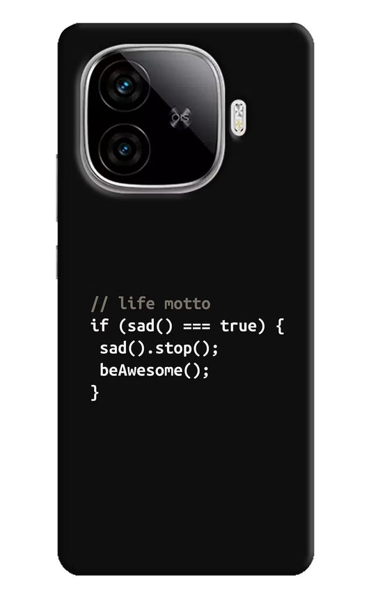 Life Motto Code iQOO Neo 10R 5G Back Cover