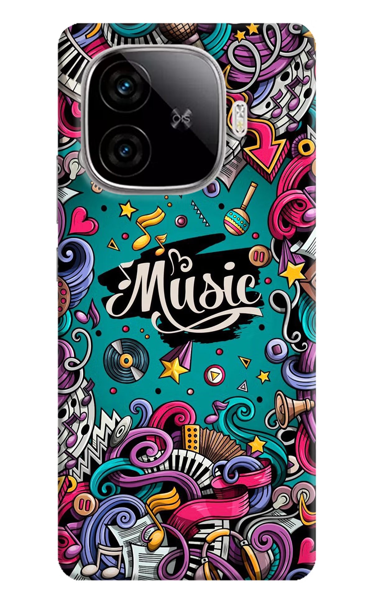 Music Graffiti iQOO Neo 10R 5G Back Cover
