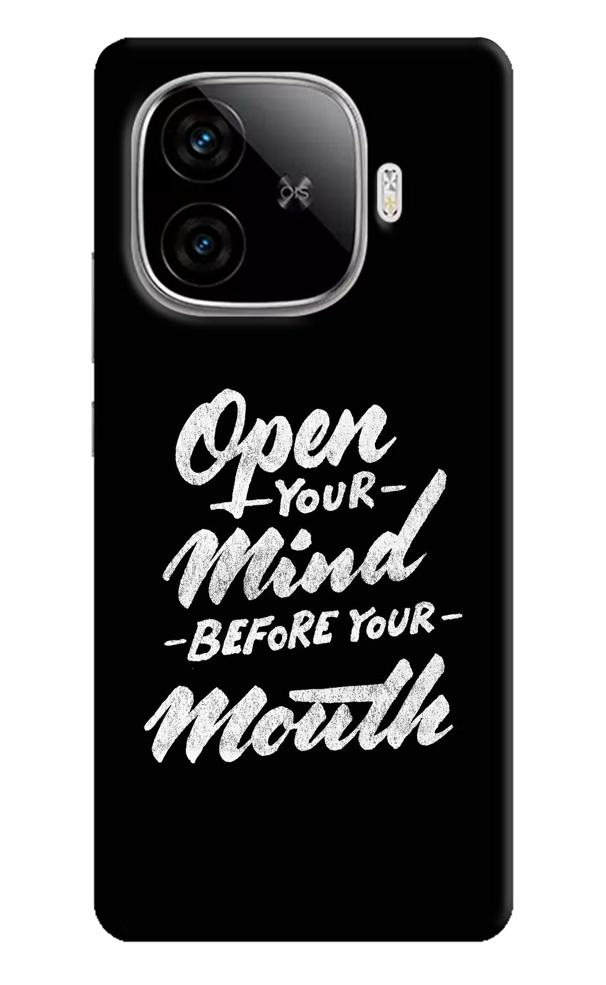 Open Your Mind Before Your Mouth iQOO Neo 10R 5G Back Cover