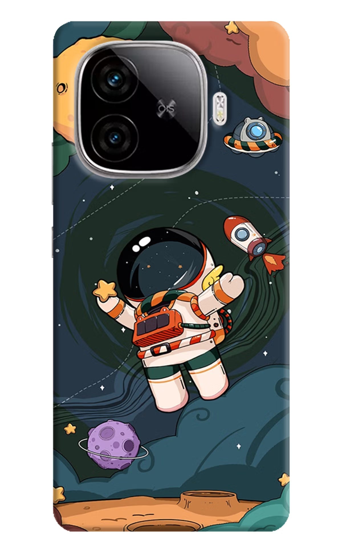 Cartoon Astronaut iQOO Neo 10R 5G Back Cover