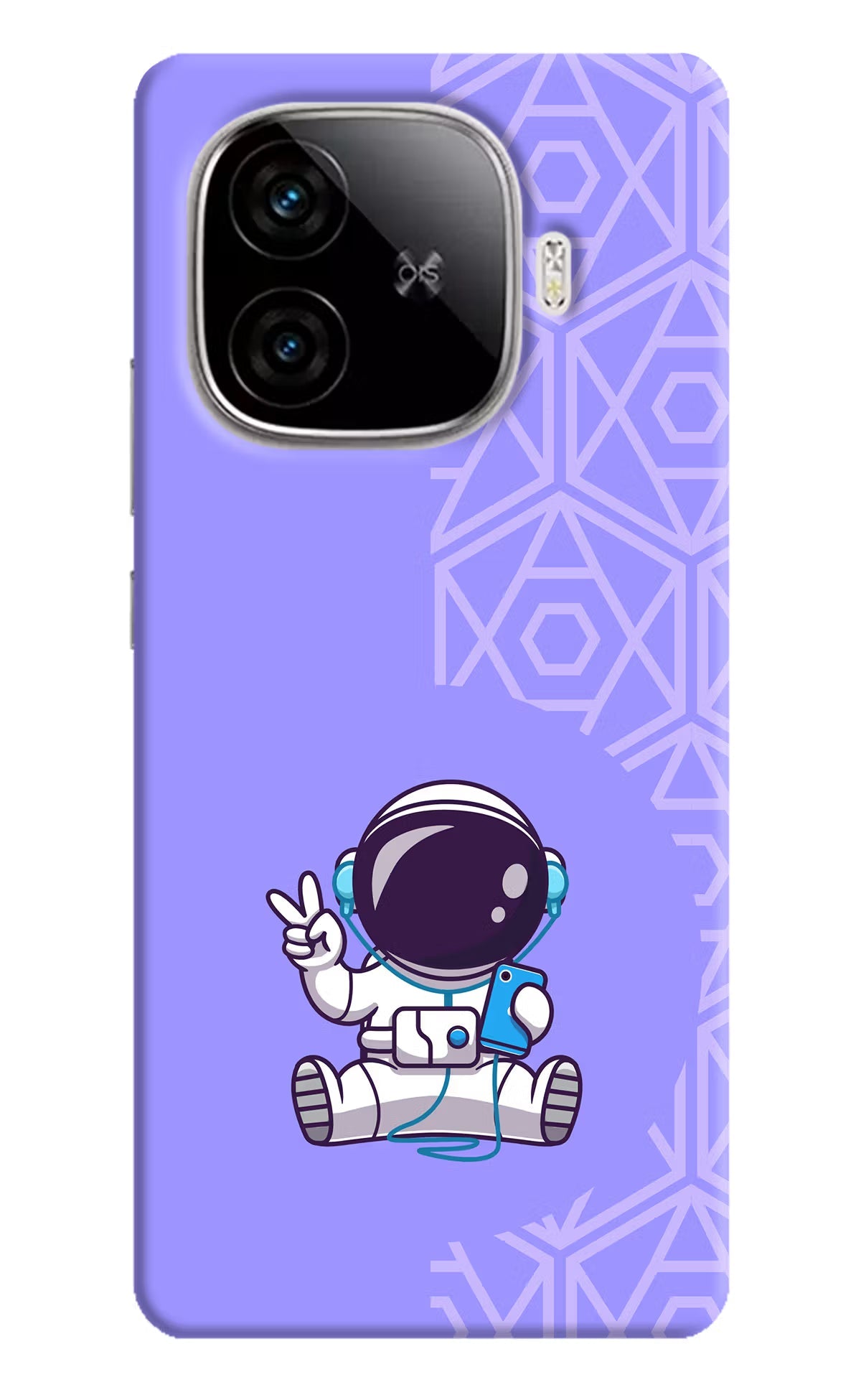 Cute Astronaut Chilling iQOO Neo 10R 5G Back Cover