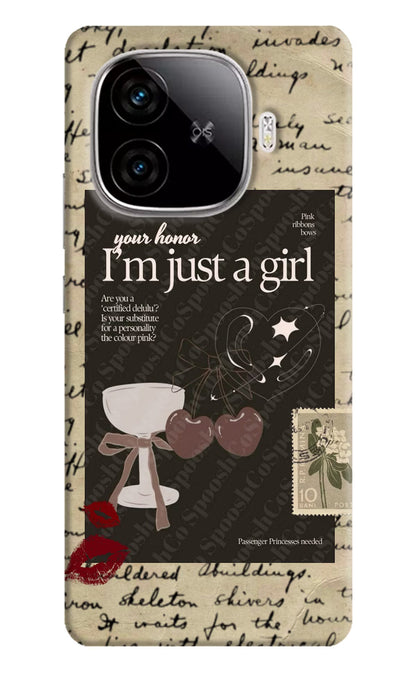 I am just a girl iQOO Neo 10R 5G Back Cover