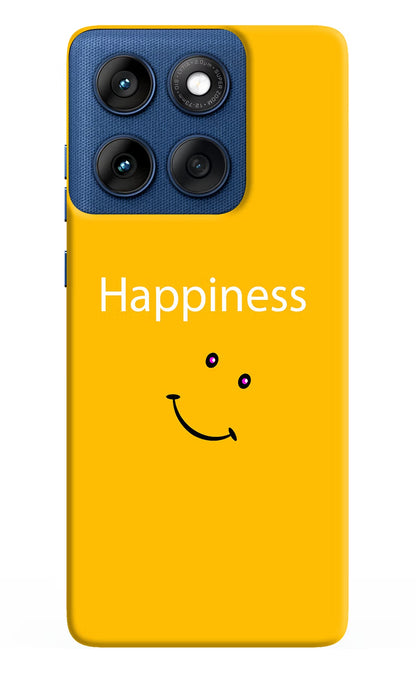 Happiness With Smiley Moto Edge 60 Back Cover