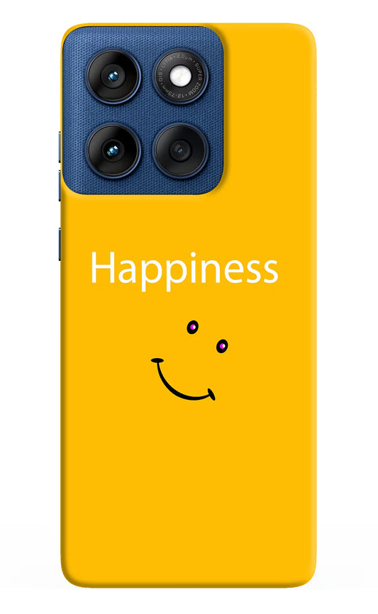 Happiness With Smiley Moto Edge 60 Back Cover