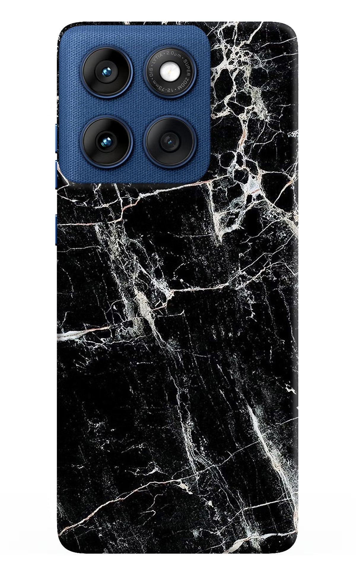 Black Marble Texture Moto Edge 60 Back Cover