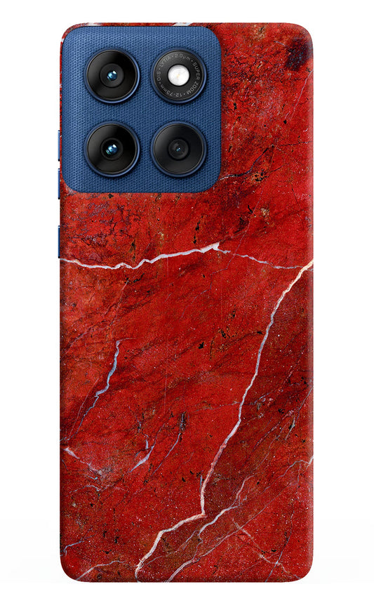 Red Marble Design Moto Edge 60 Back Cover