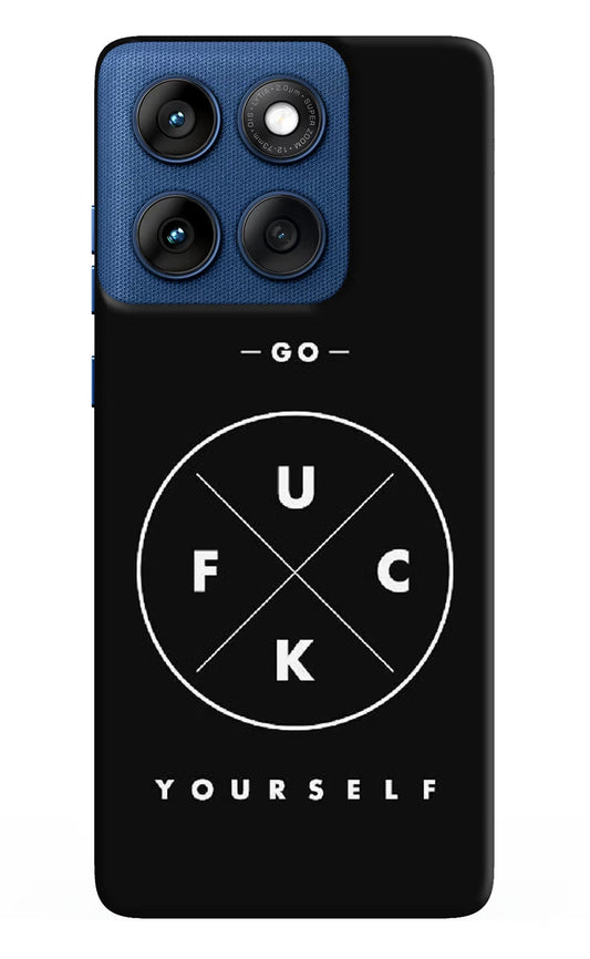 Go Fuck Yourself Moto Edge 60 Back Cover