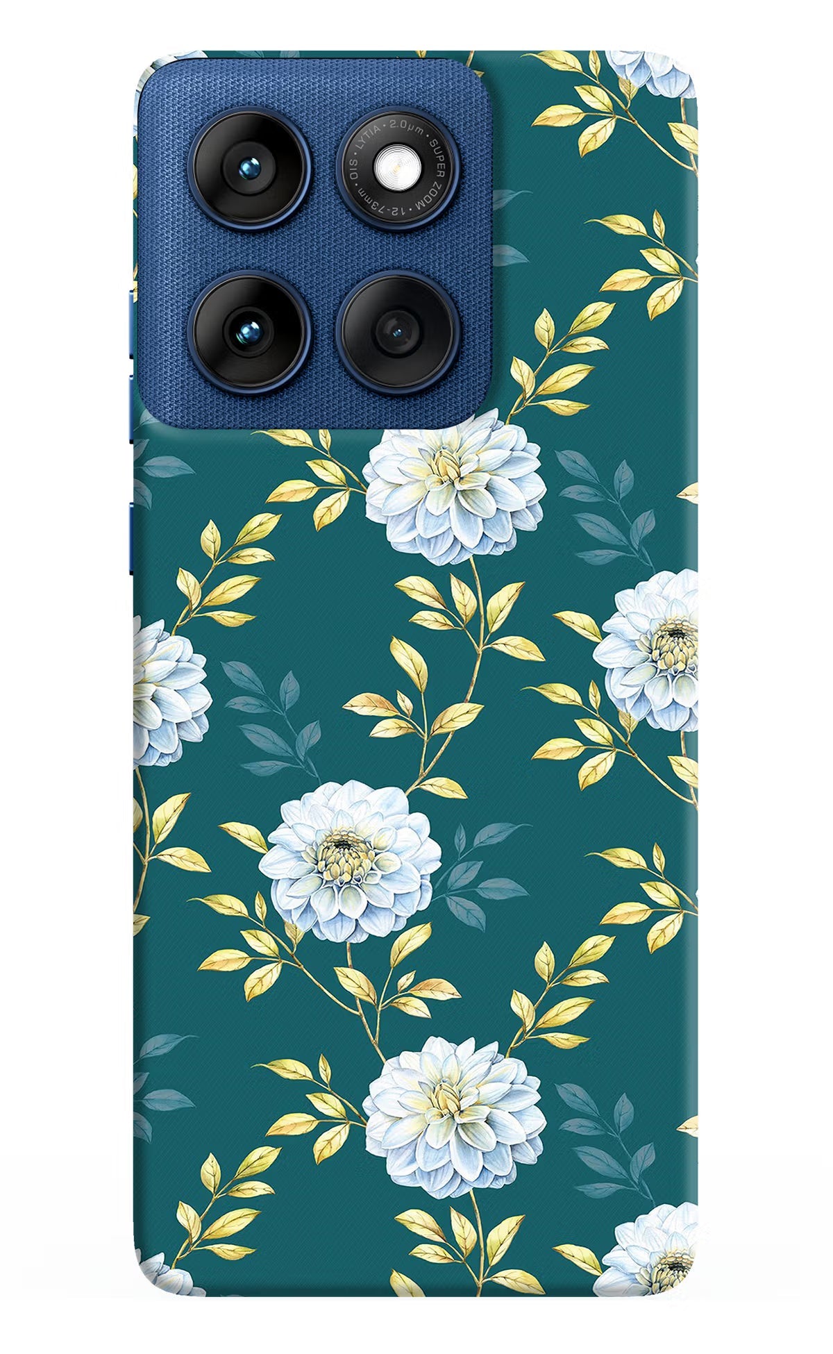 Flowers Moto Edge 60 Back Cover