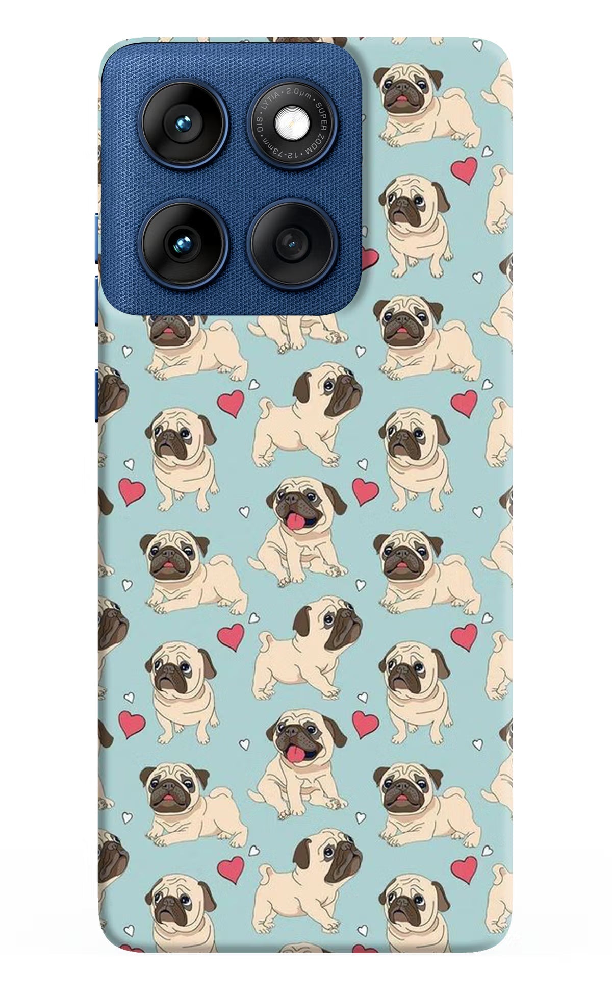 Pug Dog Moto Edge 60 Back Cover