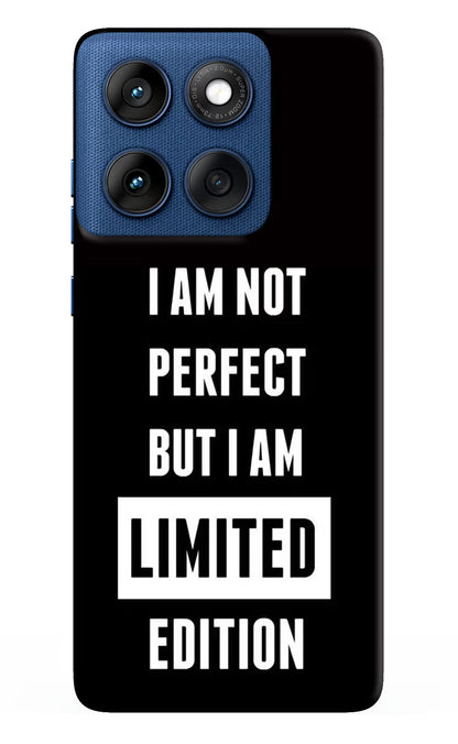 I Am Not Perfect But I Am Limited Edition Moto Edge 60 Back Cover
