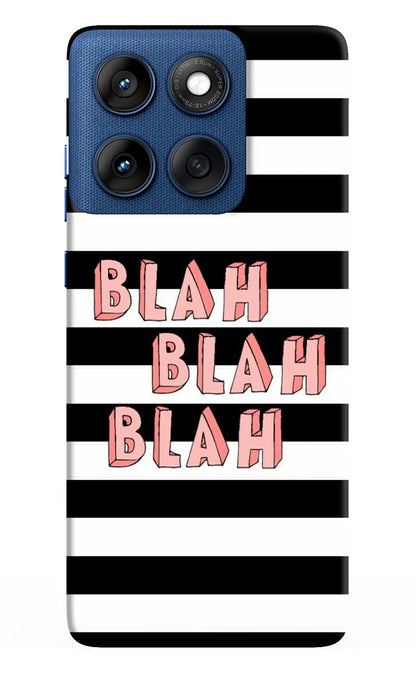 Blah Blah Blah Moto Edge 60 Back Cover