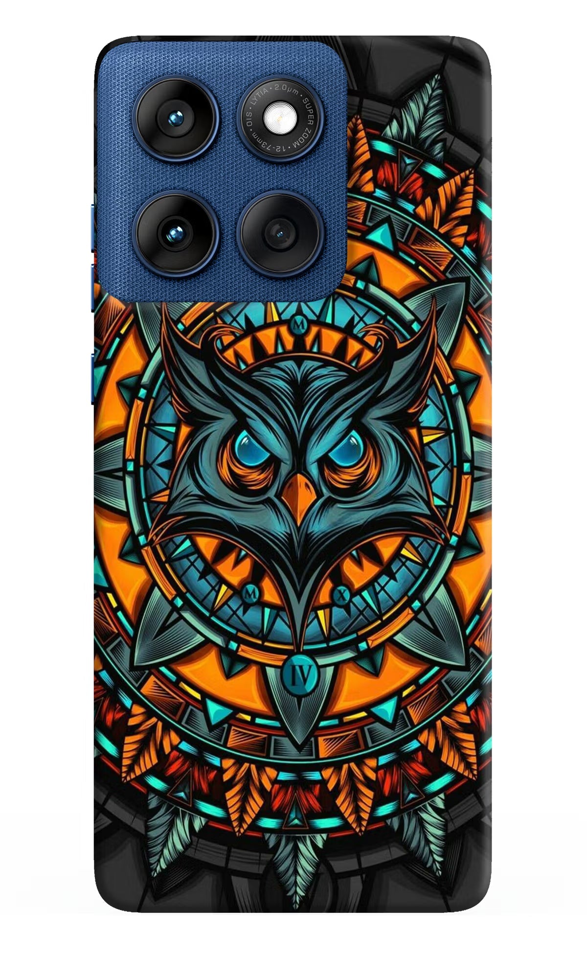 Angry Owl Art Moto Edge 60 Back Cover