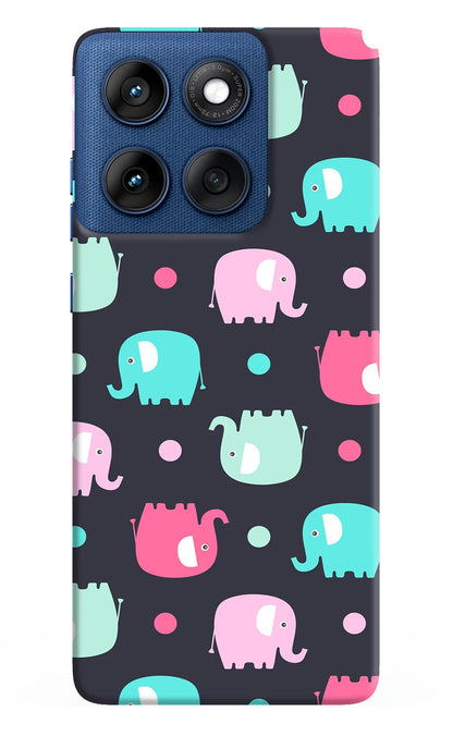 Elephants Moto Edge 60 Back Cover