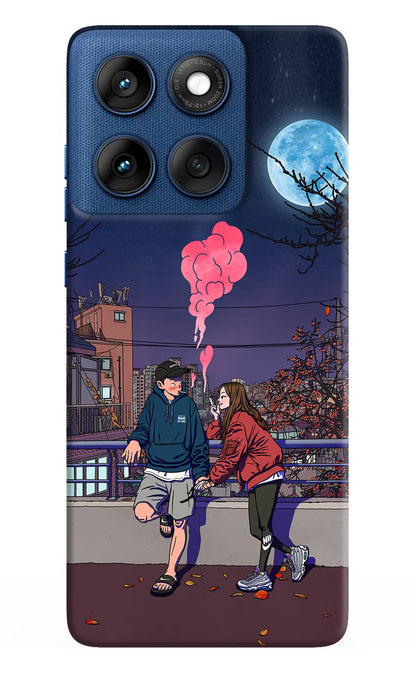 Chilling Couple Moto Edge 60 Back Cover