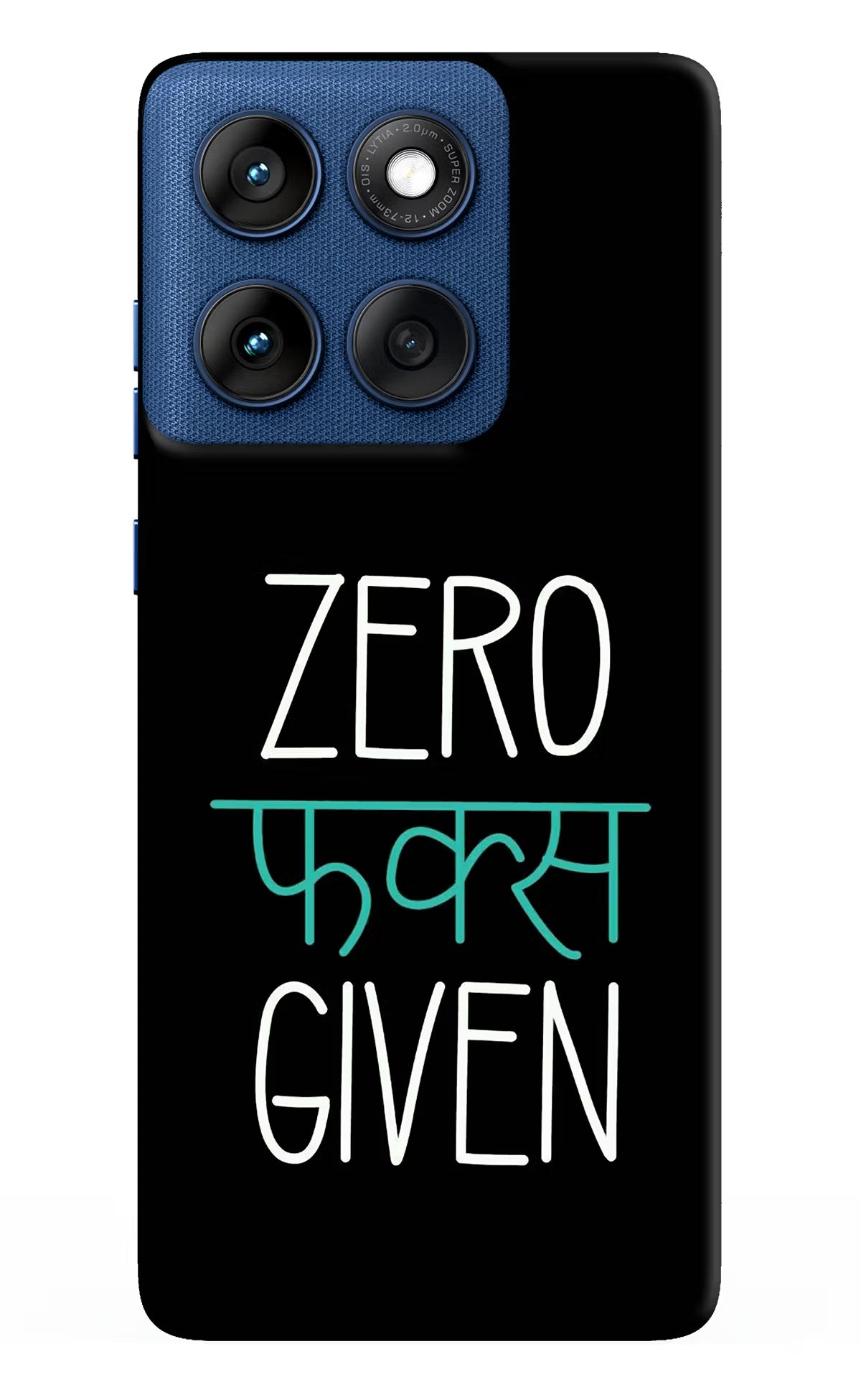 Zero Fucks Given Moto Edge 60 Back Cover