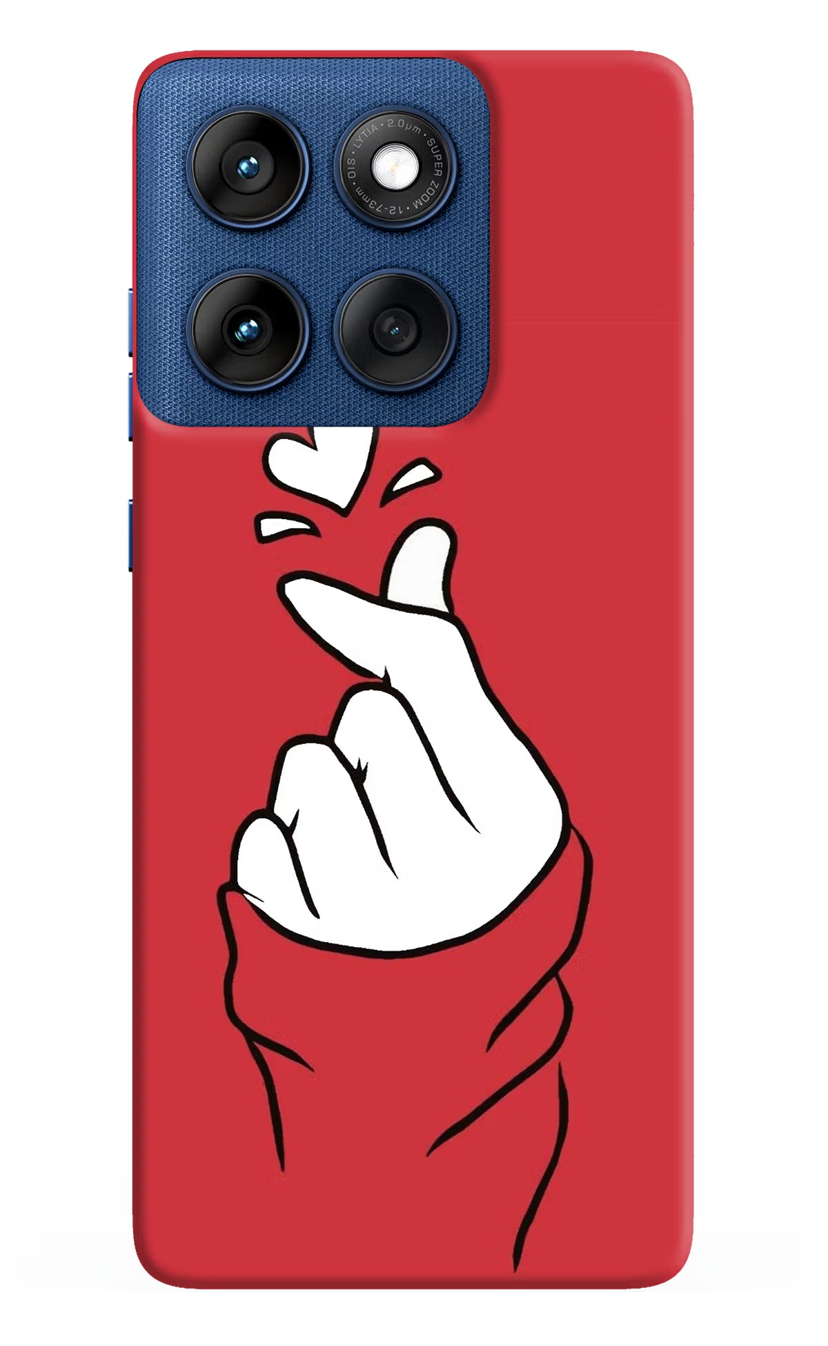 Korean Love Sign Moto Edge 60 Back Cover