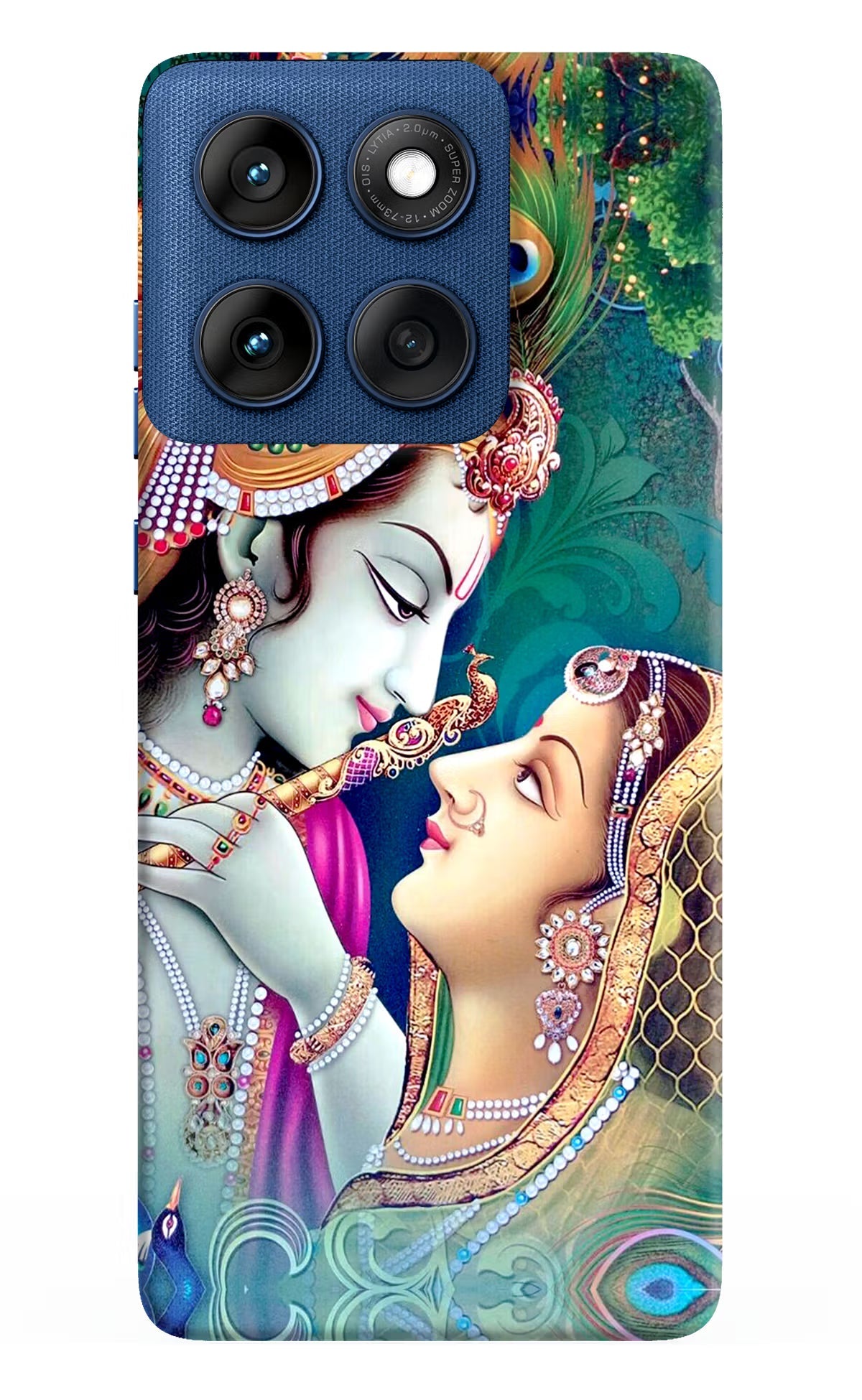 Lord Radha Krishna Moto Edge 60 Back Cover