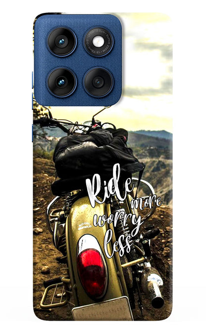 Ride More Worry Less Moto Edge 60 Back Cover