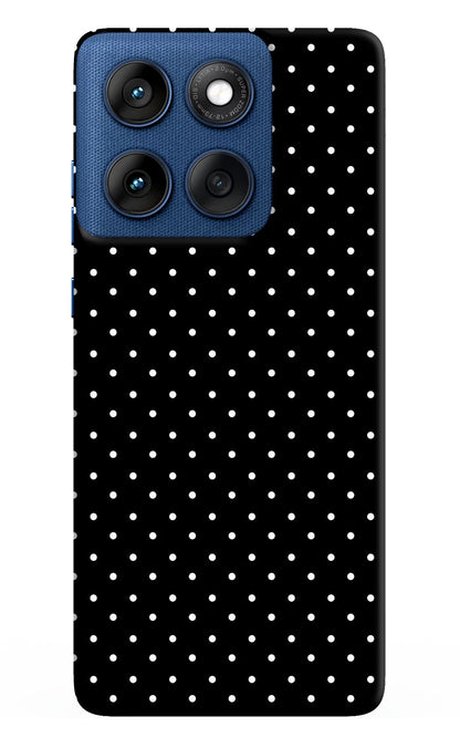 White Dots Moto Edge 60 Back Cover