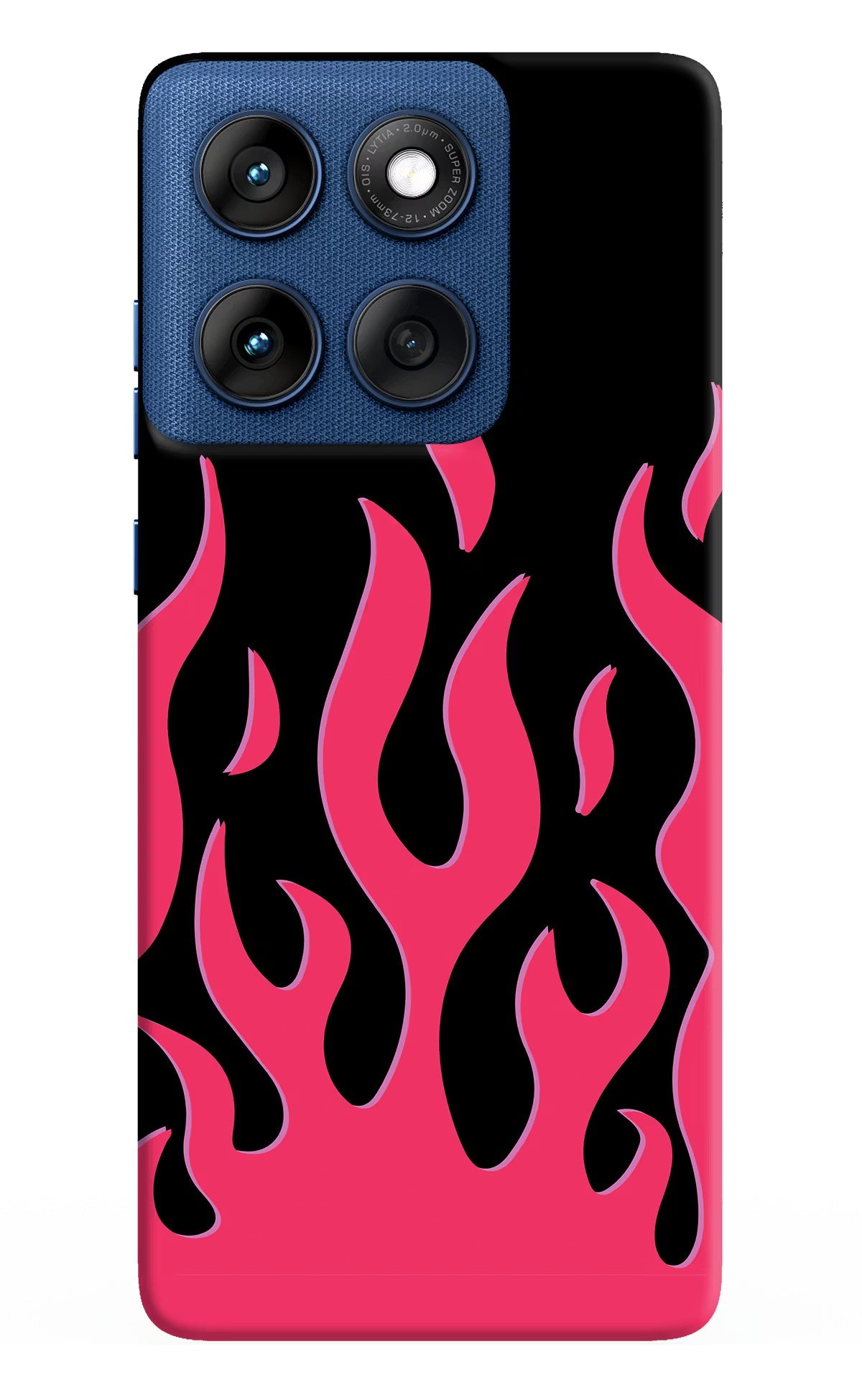 Fire Flames Moto Edge 60 Back Cover
