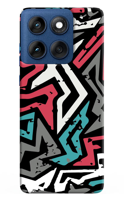 Geometric Graffiti Moto Edge 60 Back Cover