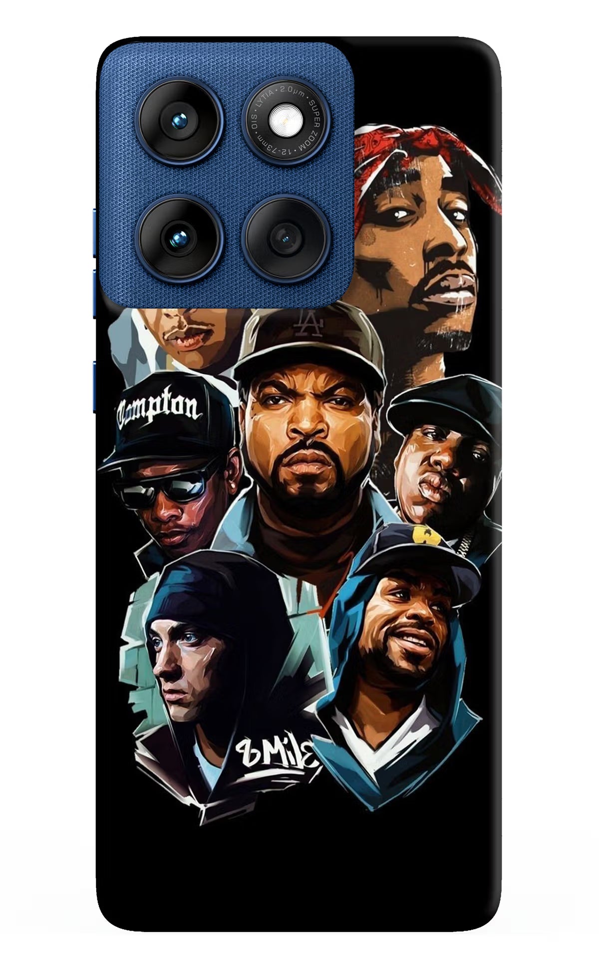 Rappers Moto Edge 60 Back Cover