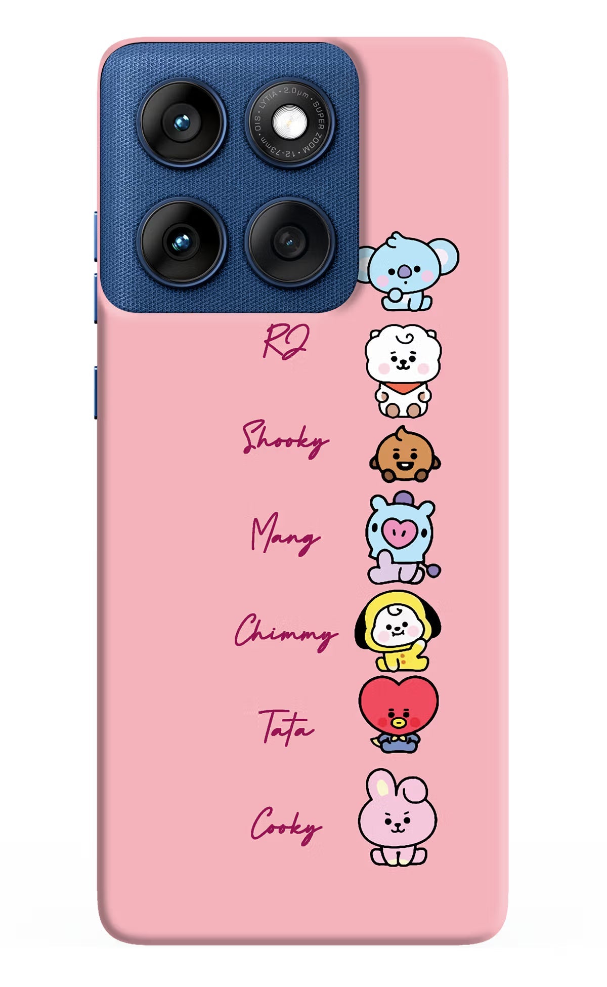 BTS names Moto Edge 60 Back Cover