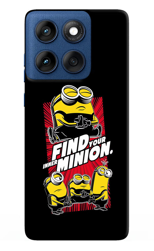 Find your inner Minion Moto Edge 60 Back Cover