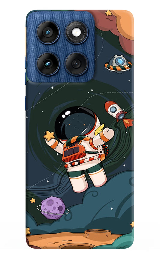 Cartoon Astronaut Moto Edge 60 Back Cover