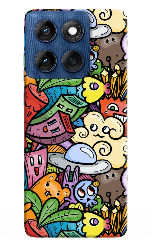 Veggie Doodle Moto Edge 60 Back Cover