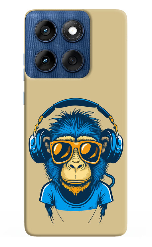 Monkey Headphone Moto Edge 60 Back Cover