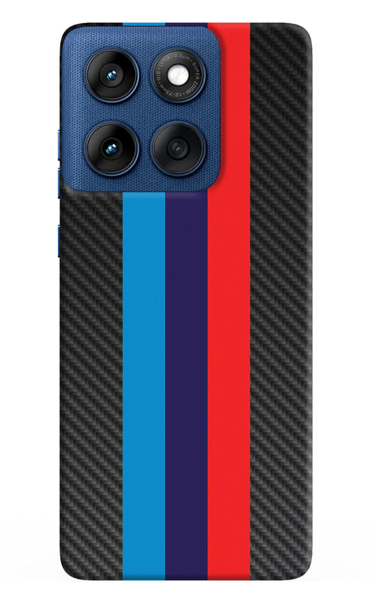BMW Stripes Pattern Moto Edge 60 Back Cover