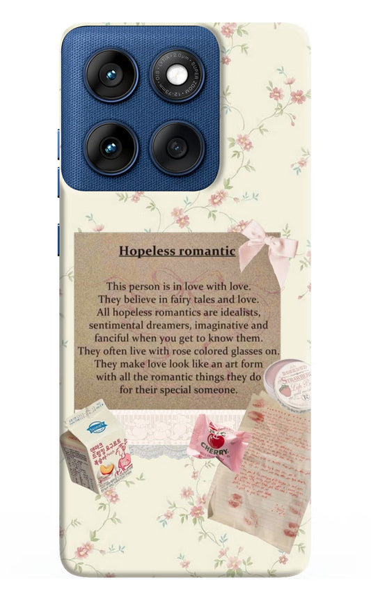 Hopeless Romantic Moto Edge 60 Back Cover