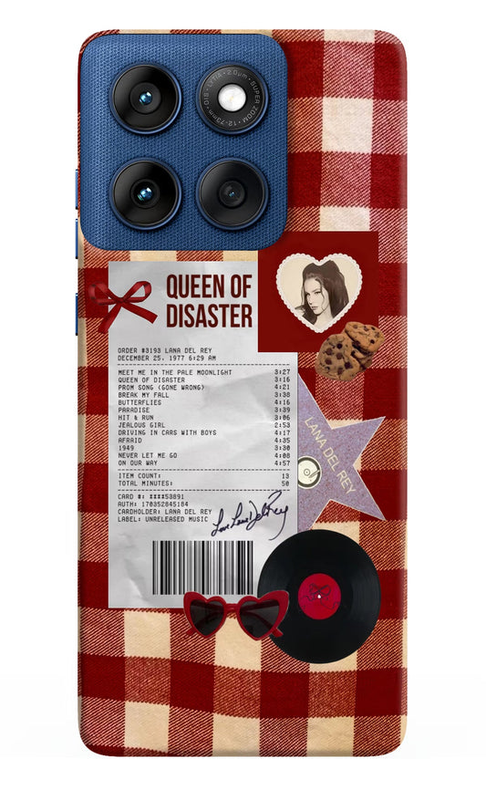 Queen of Disaster Moto Edge 60 Back Cover