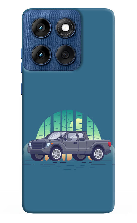 Retro Garage Vibe Moto Edge 60 Back Cover