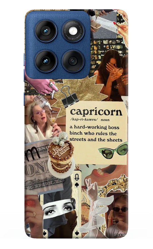 Capricorn Zodiac Moto Edge 60 Back Cover