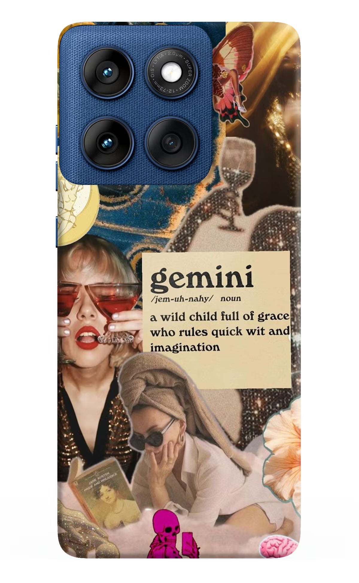 Gemini Zodiac Moto Edge 60 Back Cover