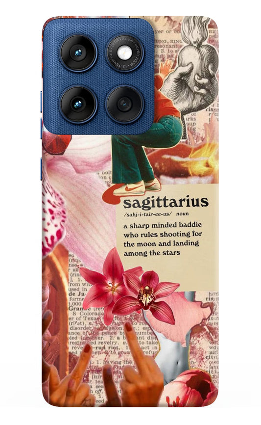 Sagittarius Zodiac Moto Edge 60 Back Cover