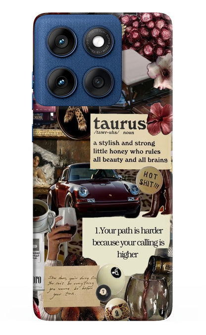 Taurus Zodiac Moto Edge 60 Back Cover