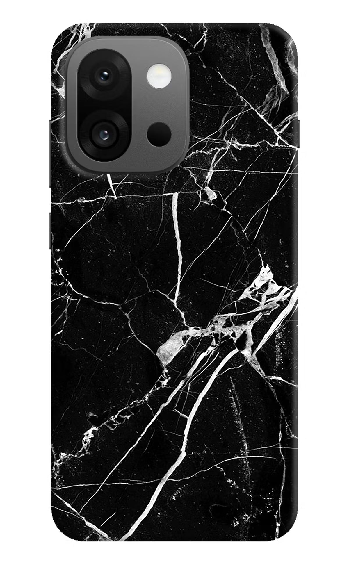 Black Marble Pattern OnePlus 13s Back Cover