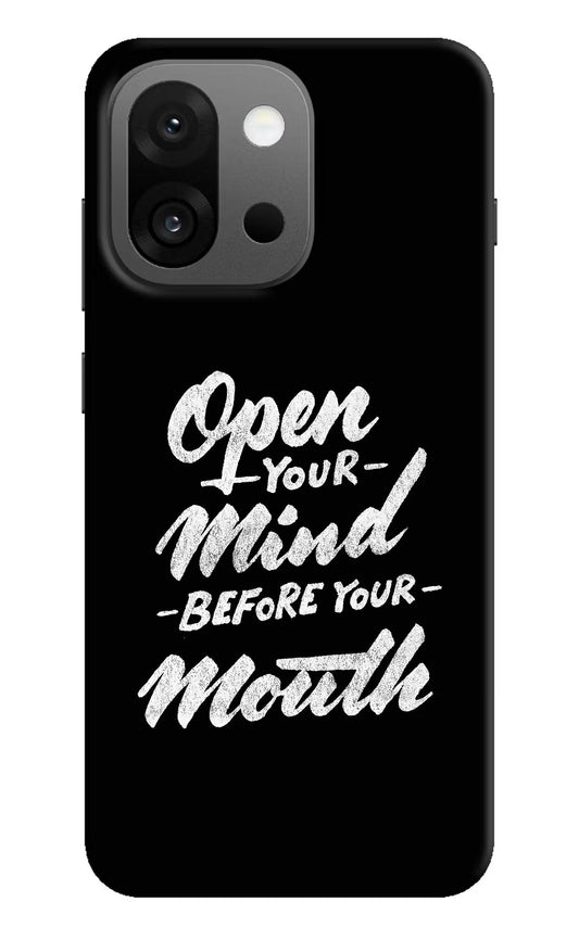 Open Your Mind Before Your Mouth OnePlus 13s Back Cover