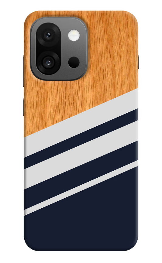Blue and white wooden OnePlus 13s Back Cover