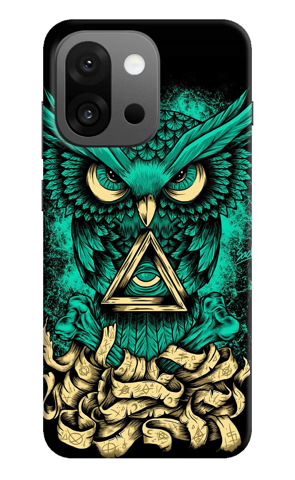 Green Owl OnePlus 13s Back Cover