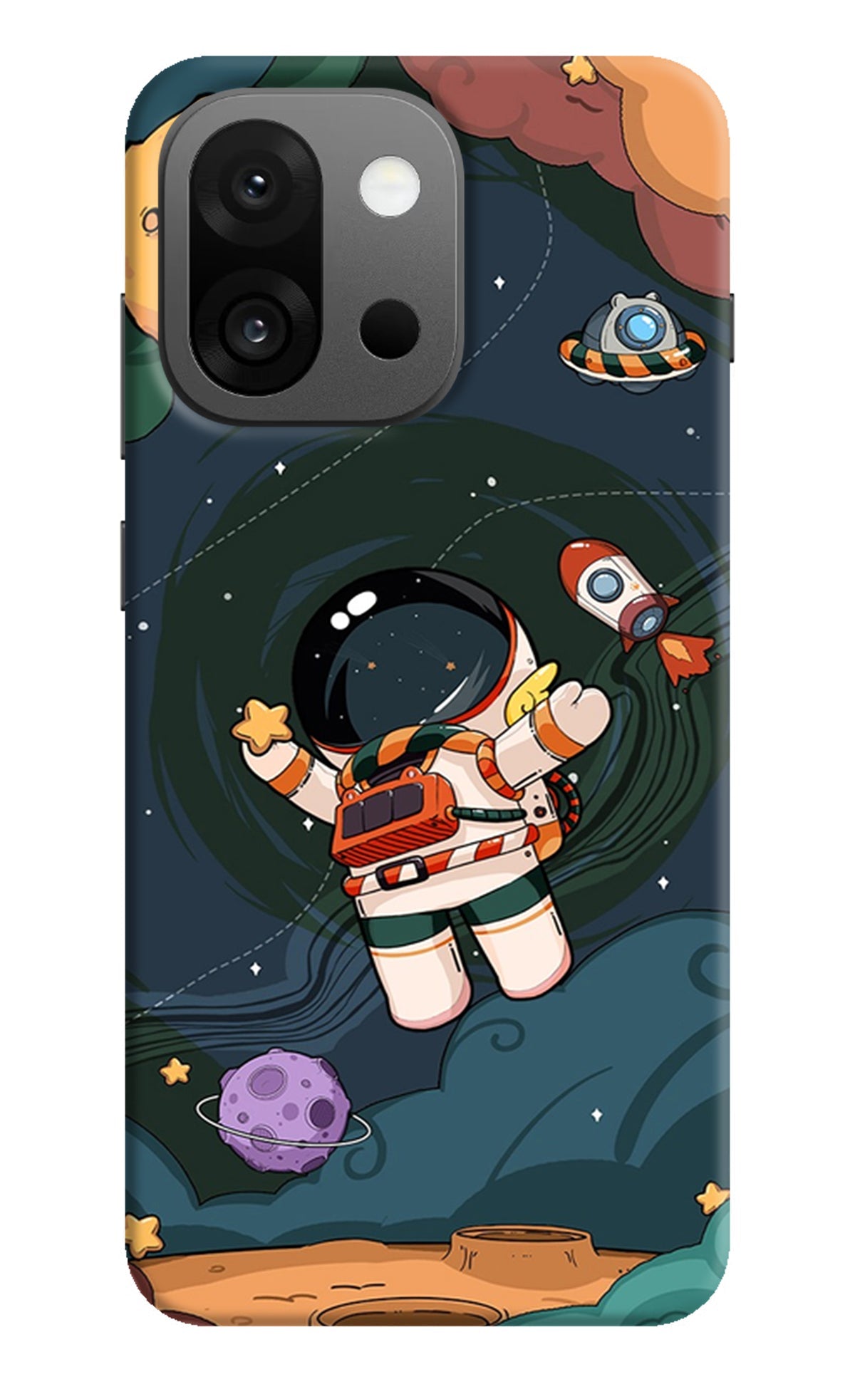 Cartoon Astronaut OnePlus 13s Back Cover