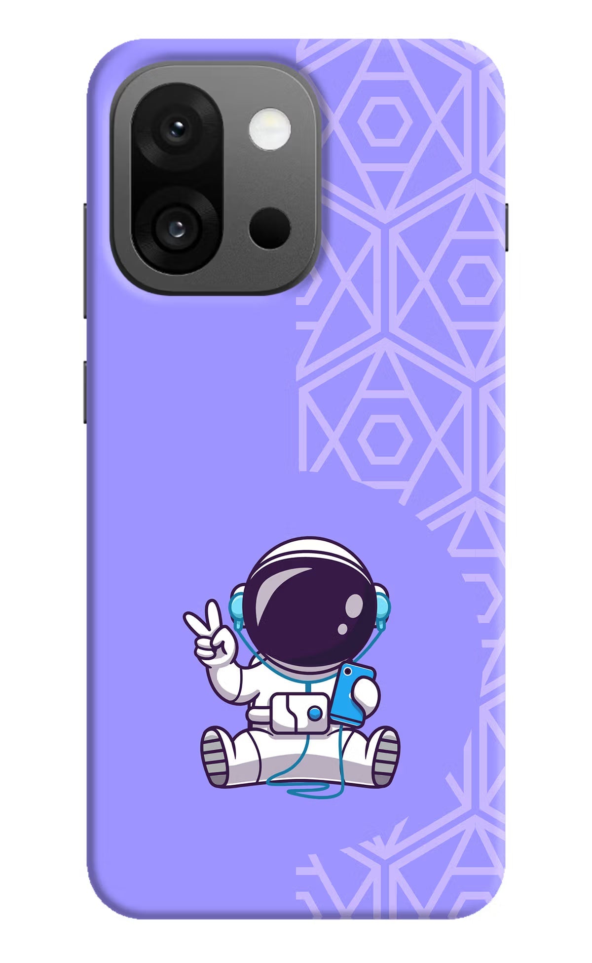 Cute Astronaut Chilling OnePlus 13s Back Cover