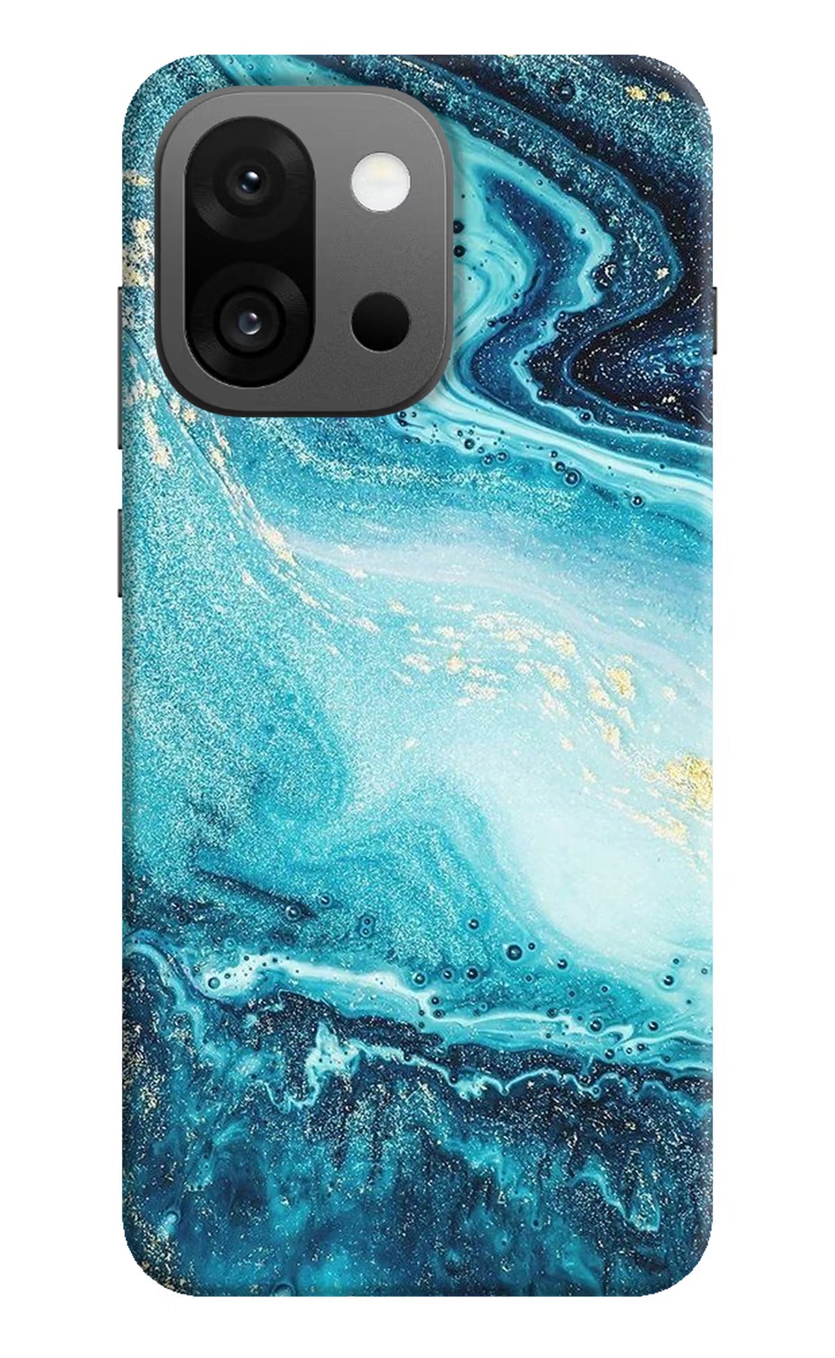 Blue Glitter Marble OnePlus 13s Back Cover