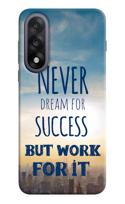 Never Dream For Success But Work For It OnePlus Nord 5 Back Cover