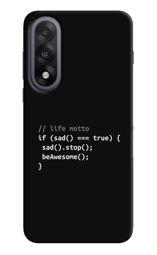 Life Motto Code OnePlus Nord 5 Back Cover