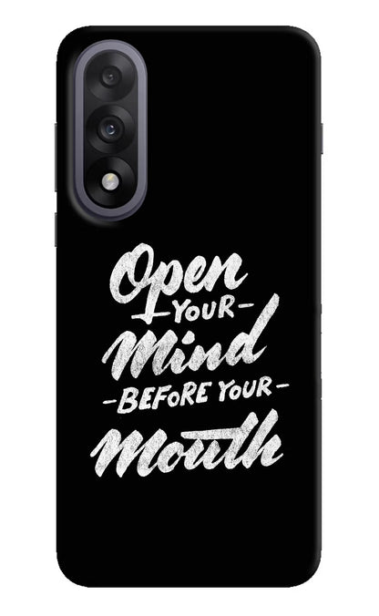 Open Your Mind Before Your Mouth OnePlus Nord 5 Back Cover